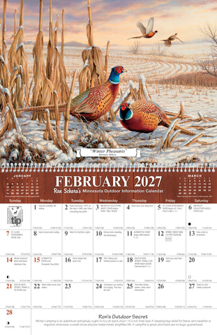 2027 Minnesota Outdoor Information Calendar