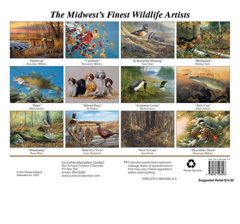 2026 Dakota's Outdoor Information Calendar